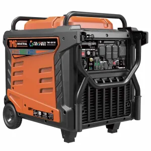 TMG Industrial 10500 Watt Digital Inverter Hybrid Portable Generator, Tri-Fuel Capabilities (Gas/LPG/NG), 8hrs 50% Load Run Time, CETL,ETL Certified For Canada/US, EPA emissions compliance, TMG-GDI105