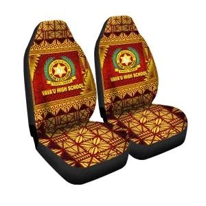 Tonga Vava'u High School Car Seat Coversmplified Version Maroon