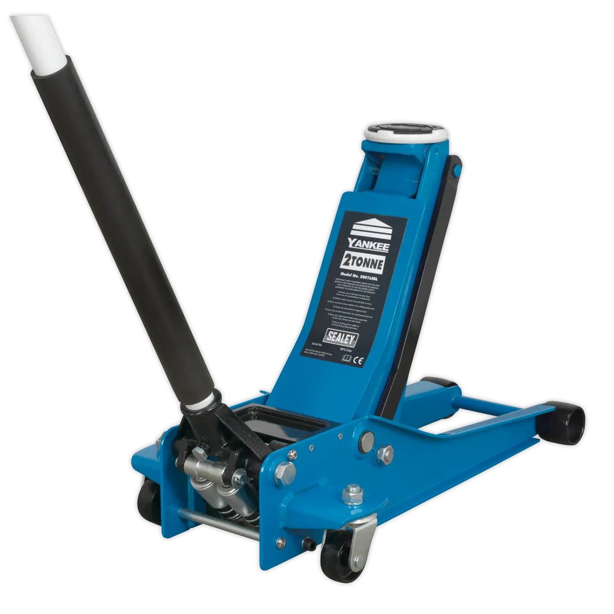 Trolley Jack 2tonne Low Entry Rocket Lift Blue