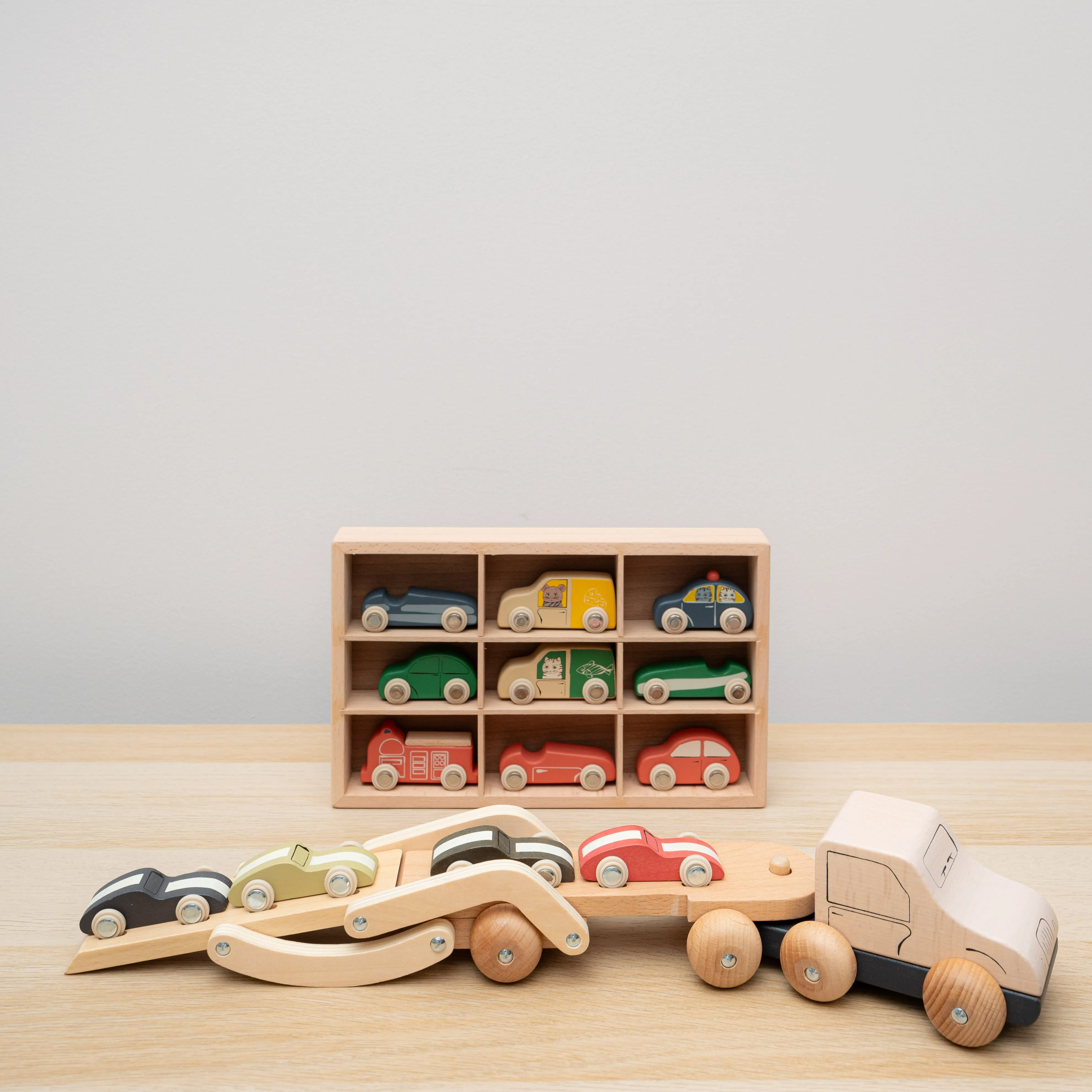 Wooden Mini Car Play Set