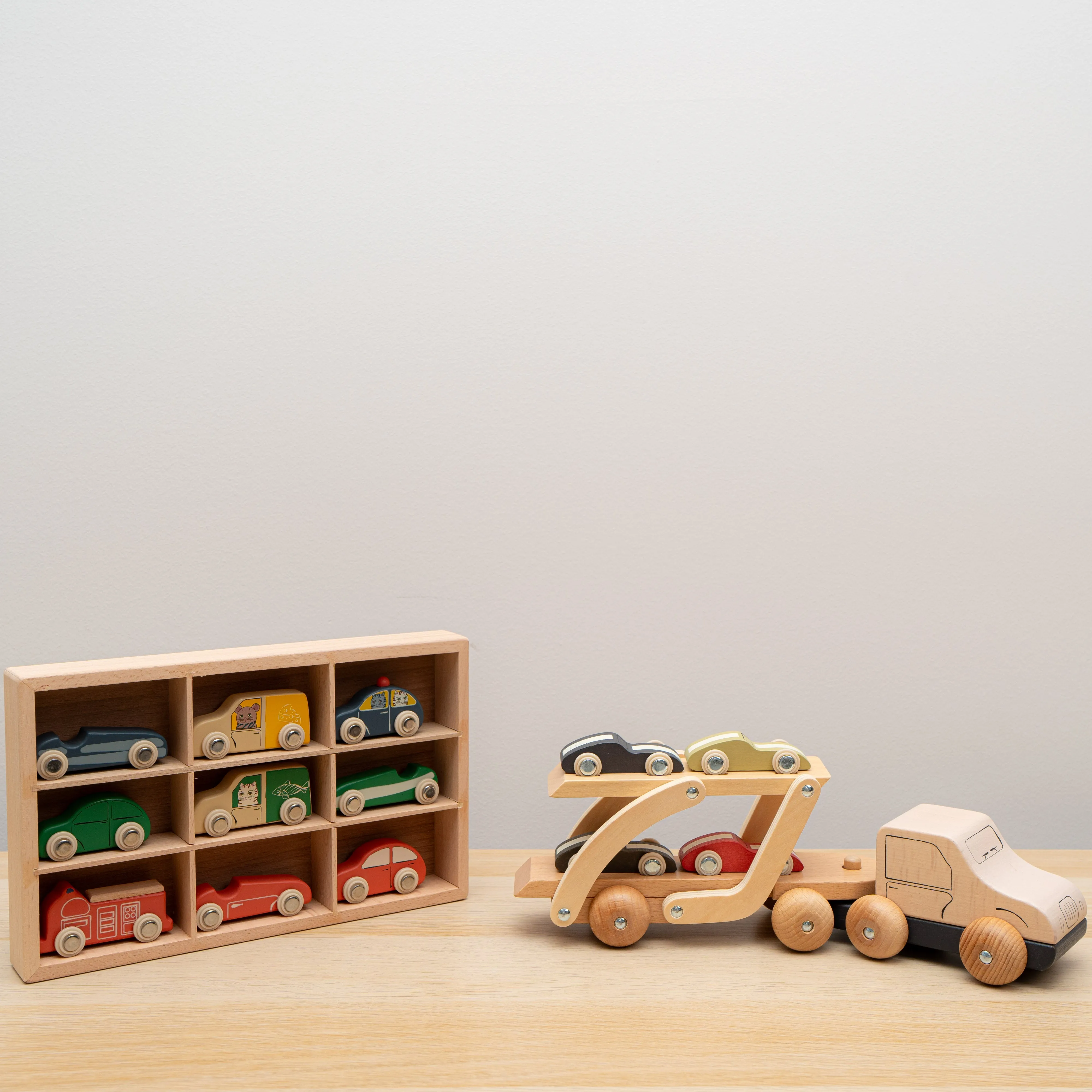 Wooden Mini Car Play Set